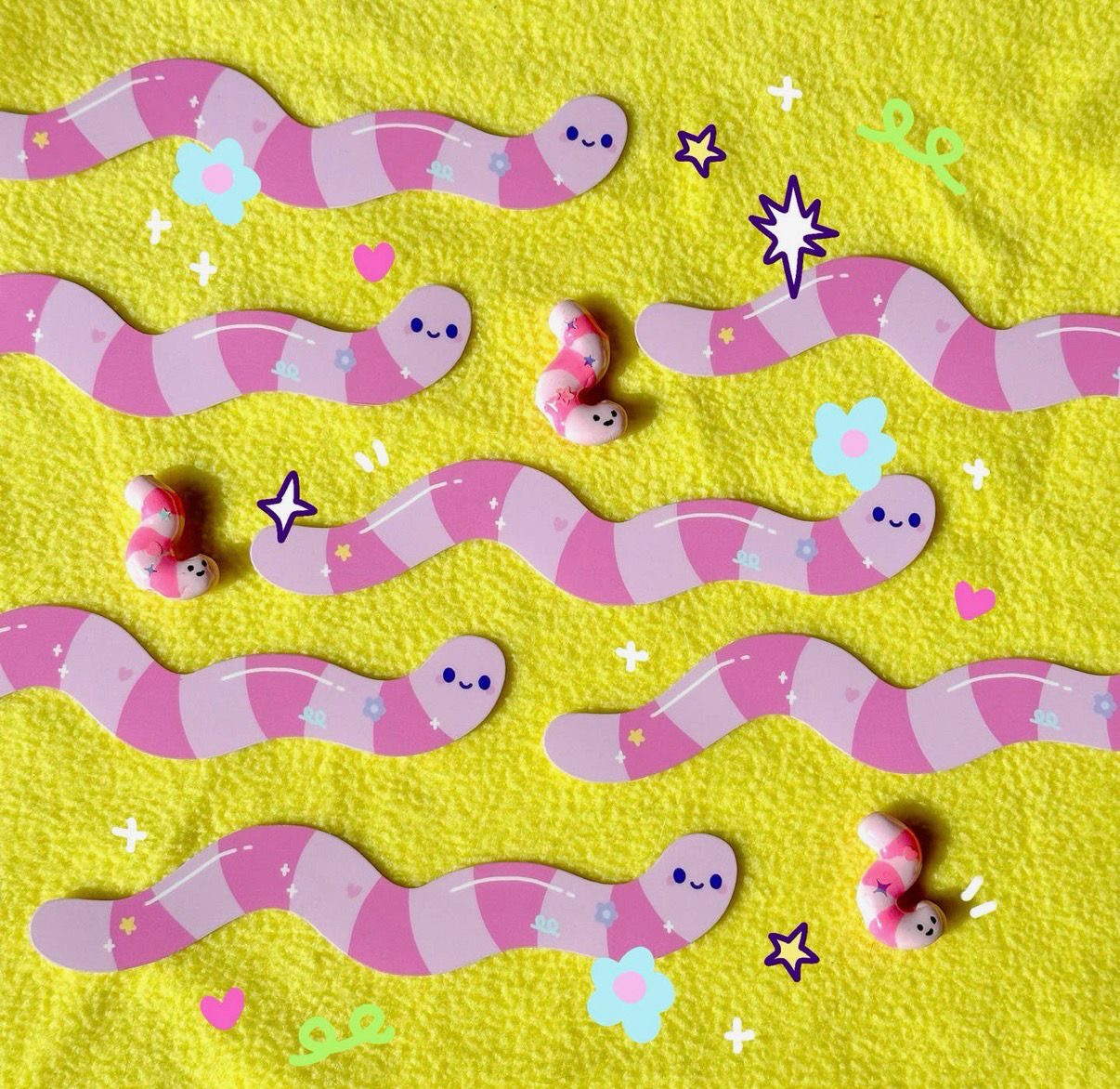 Wormy Sticker