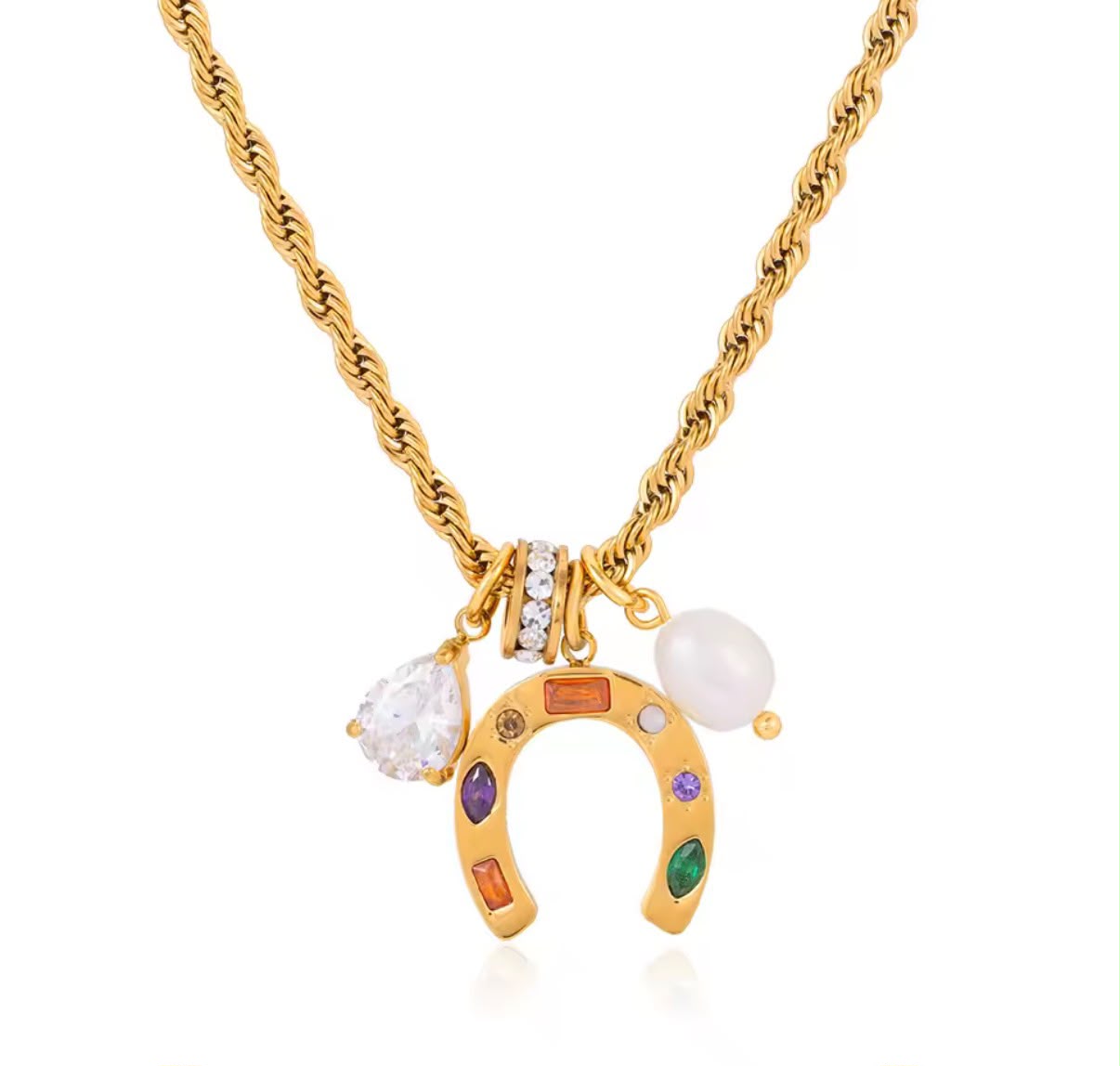 Lucky Horseshoe Necklace