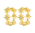 Embellished Gold Star Huggies