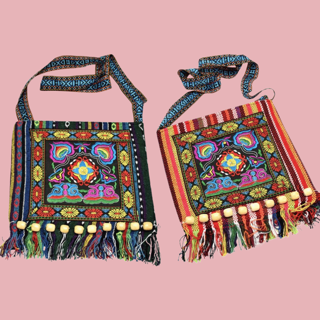 Embroidered tote bags
