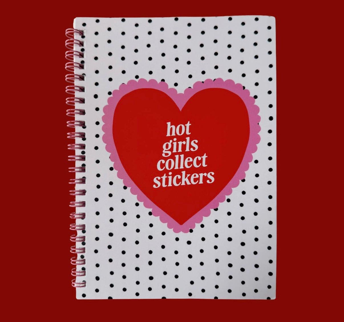 Hot Girls Collect Stickers - Ring Binder Sticker Keeper