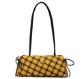 Yellow Plaid Long Handle Bag