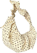 Butter yellow polka dot bag