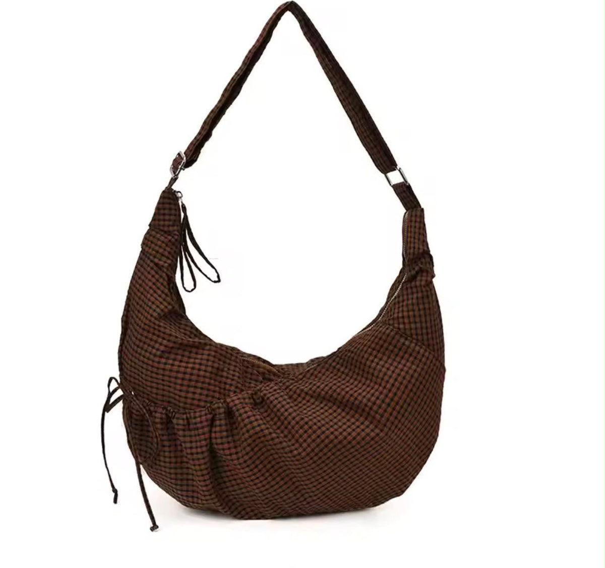 Brown dumpling bag