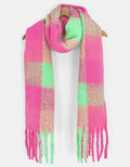 Neon Pink/green scarf