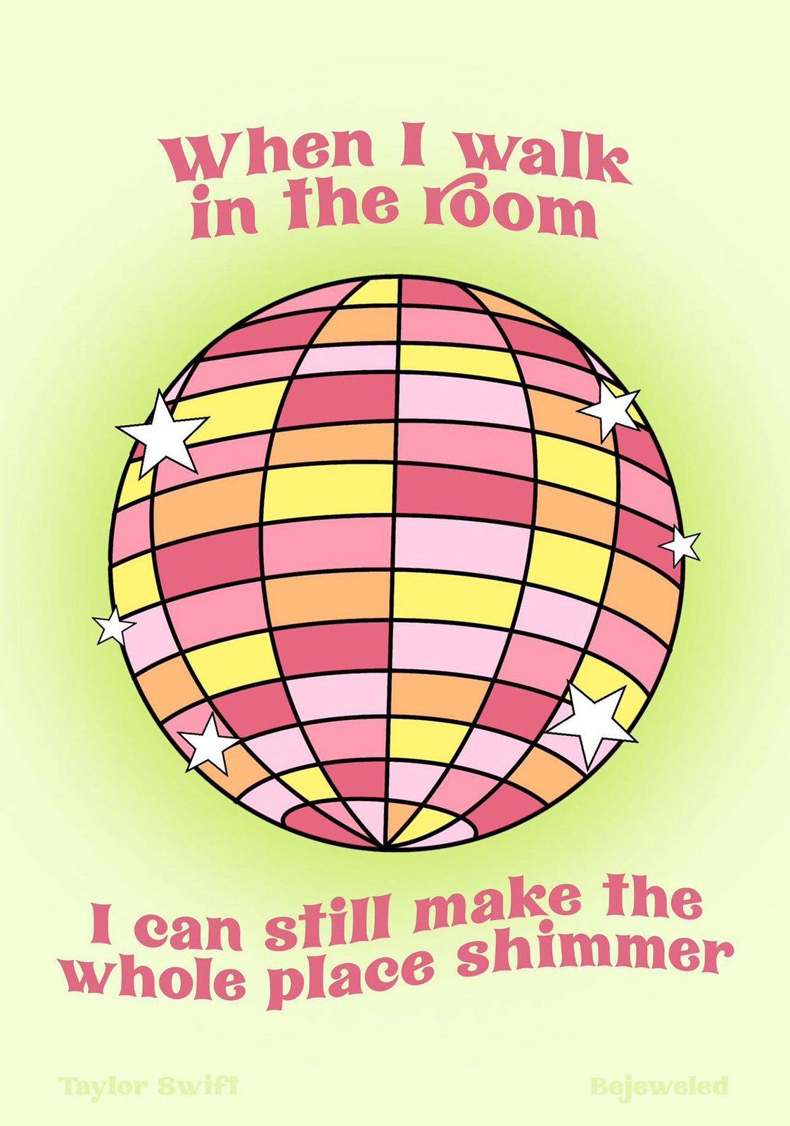 Taylor Swift Mirrorball Print