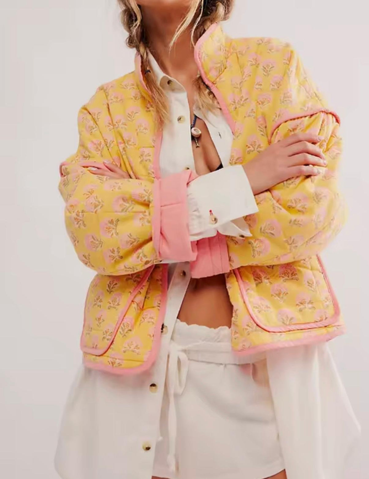 Buttermilk Floral Jacket 🧈