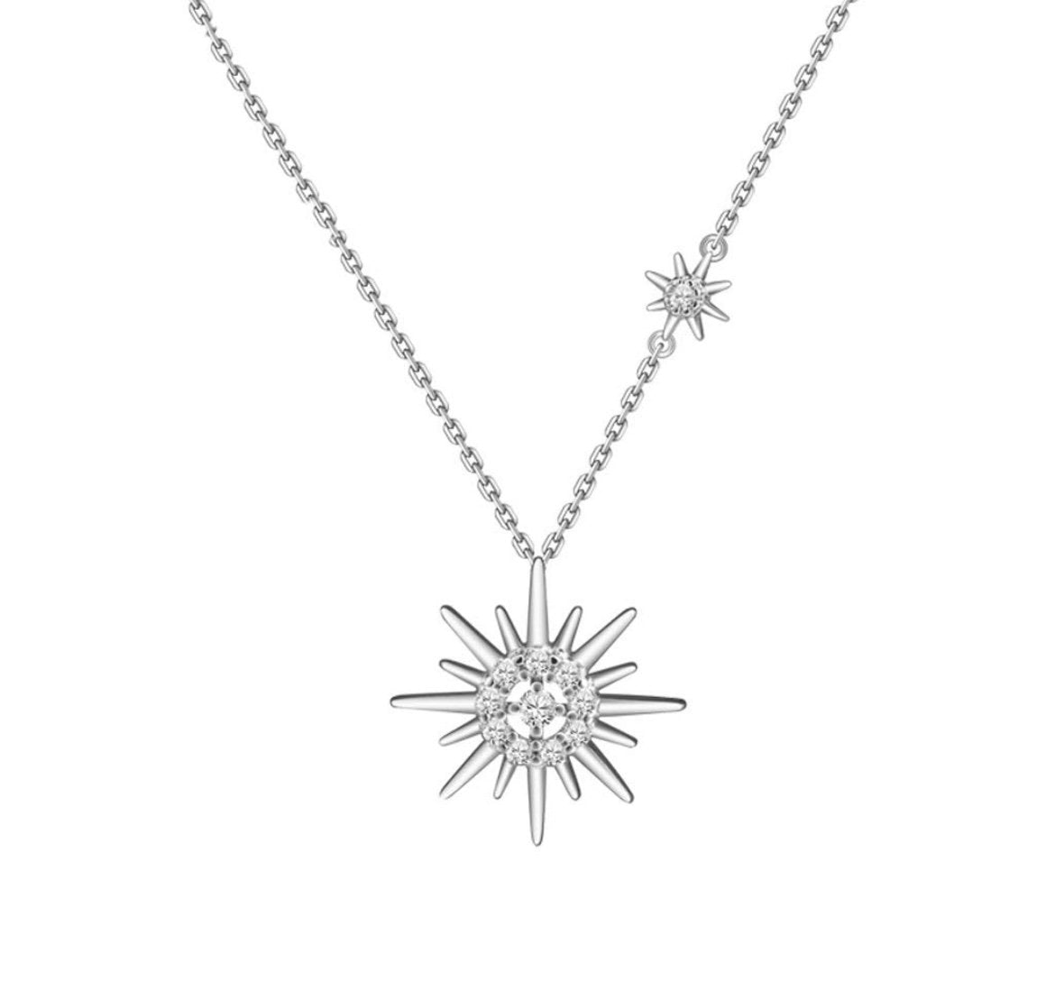 925 silver star necklace