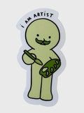 I Am Artist Smiski Sticker