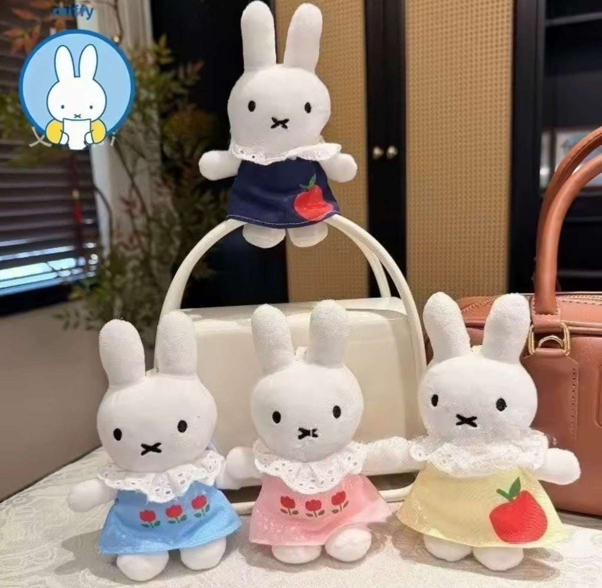 Miffy dress bag charm