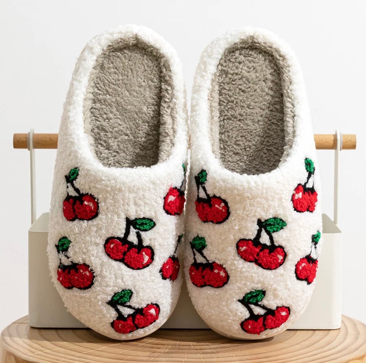 Cherry slippers