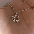 925 Saturn necklace