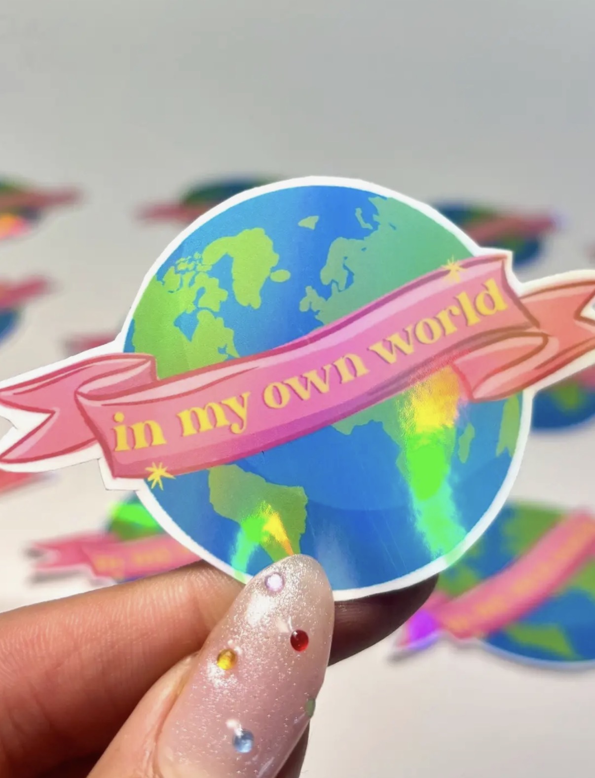 In my own world sticker