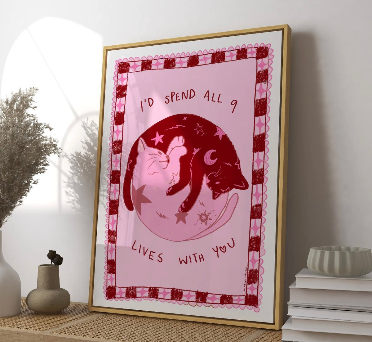 9 lives print