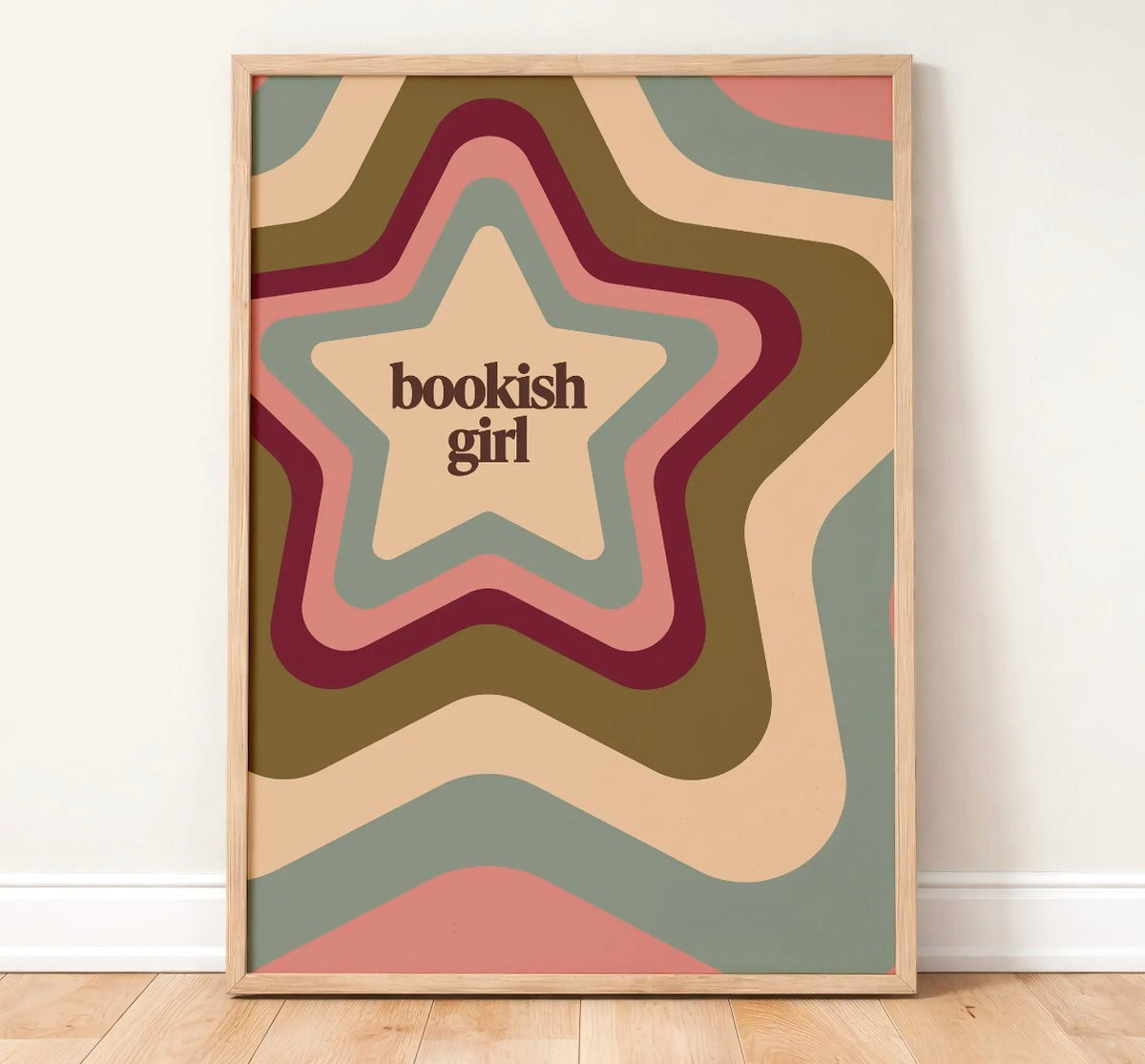 Bookish girl print