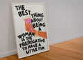 Being a woman print