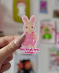 Live laugh trinkets sticker