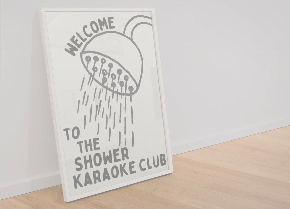 Shower karaoke print