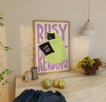 Busy reading print