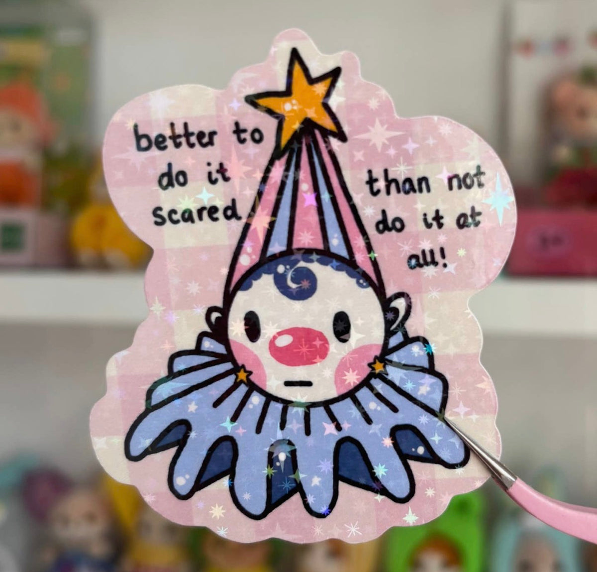 Do it scared clown sticker