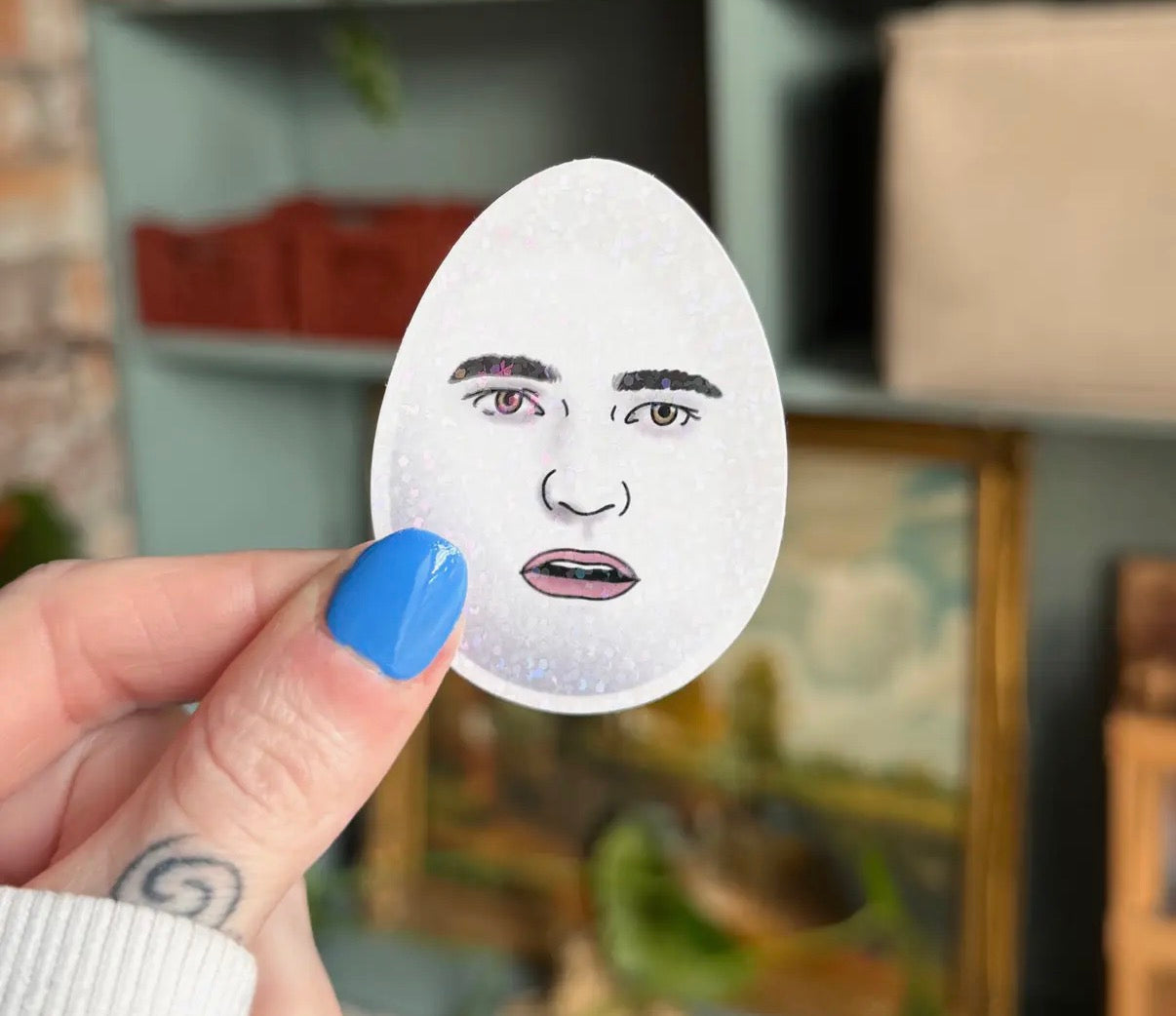Eggward sticker