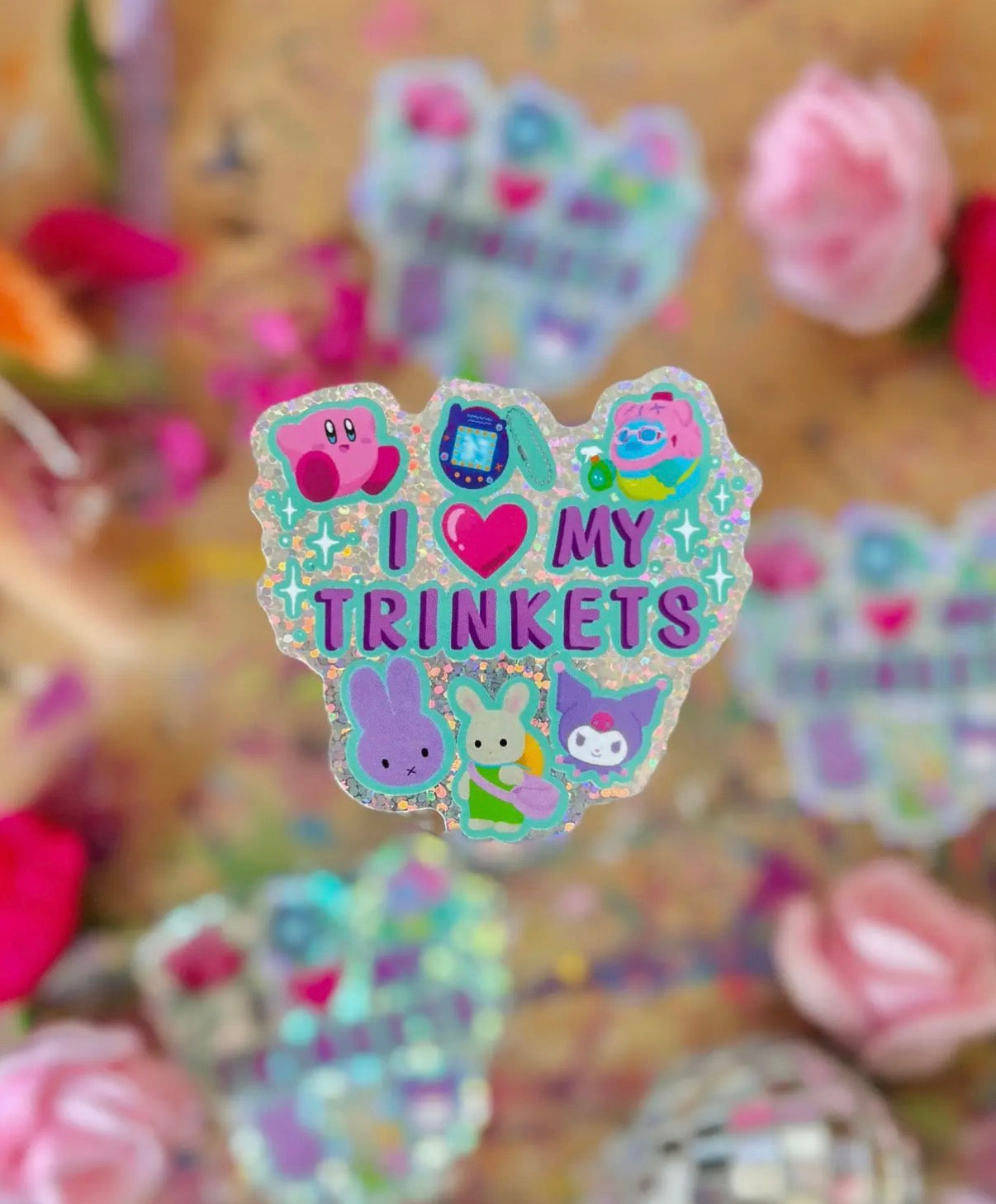 I love my trinkets holo sticker