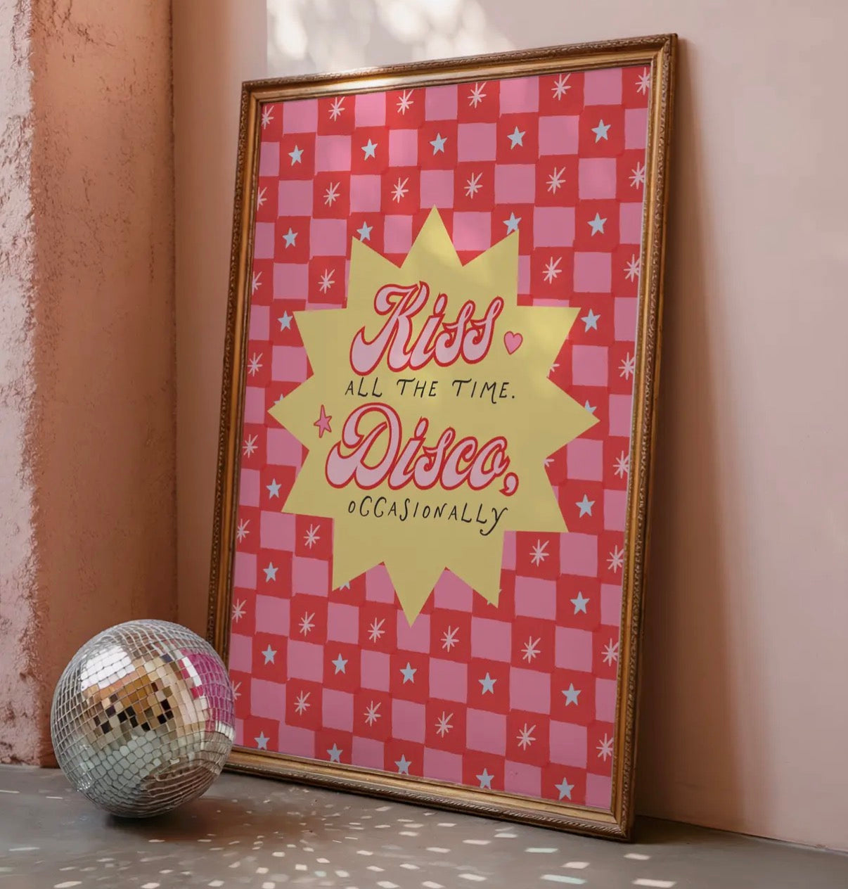 Kiss all the time print