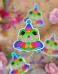 Clown frog sticker