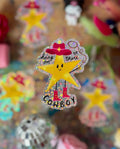 Star cowboy sticker