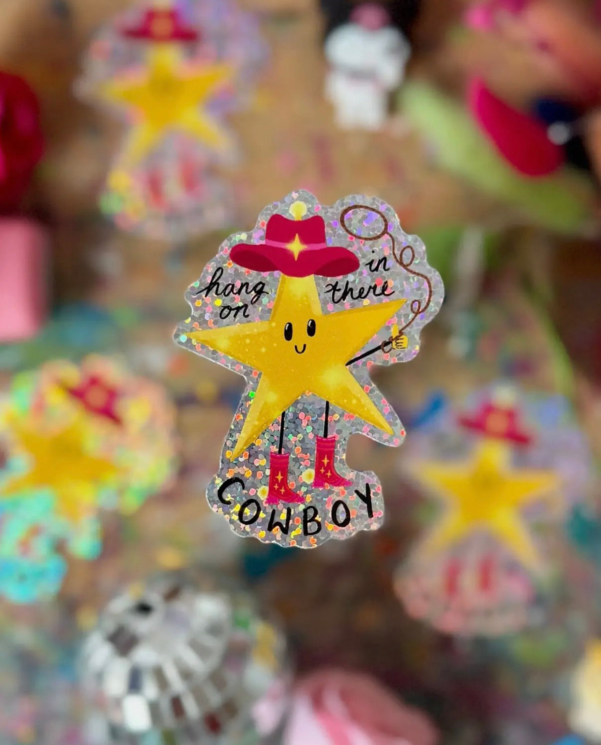 Star cowboy sticker