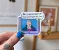 Mick telly sticker