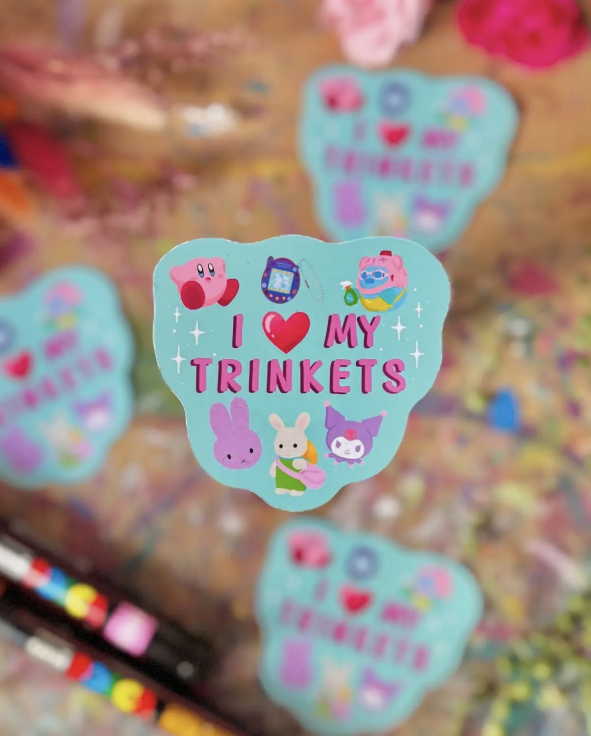 I love my trinkets sticker