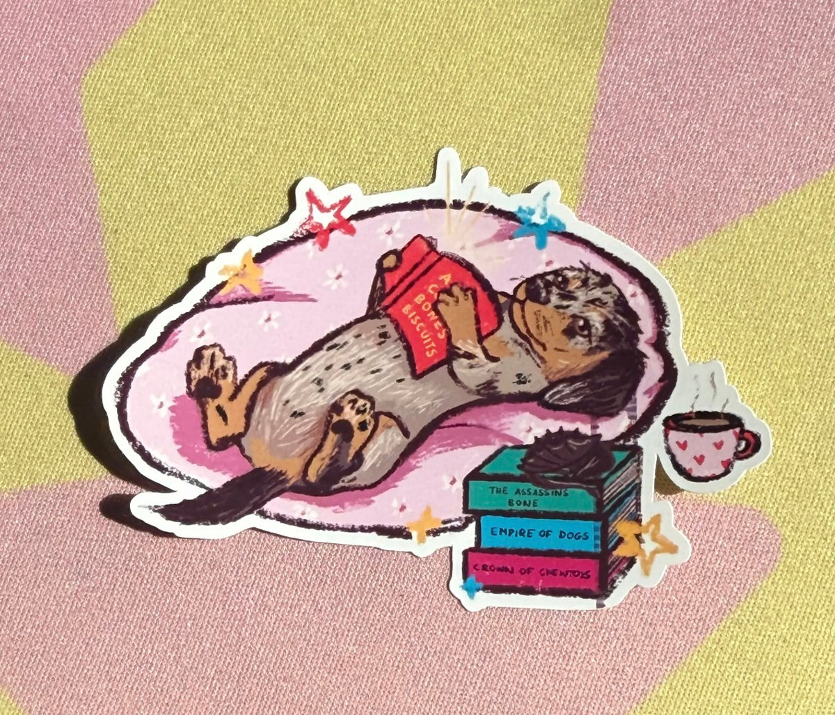 Sausage dog sticker