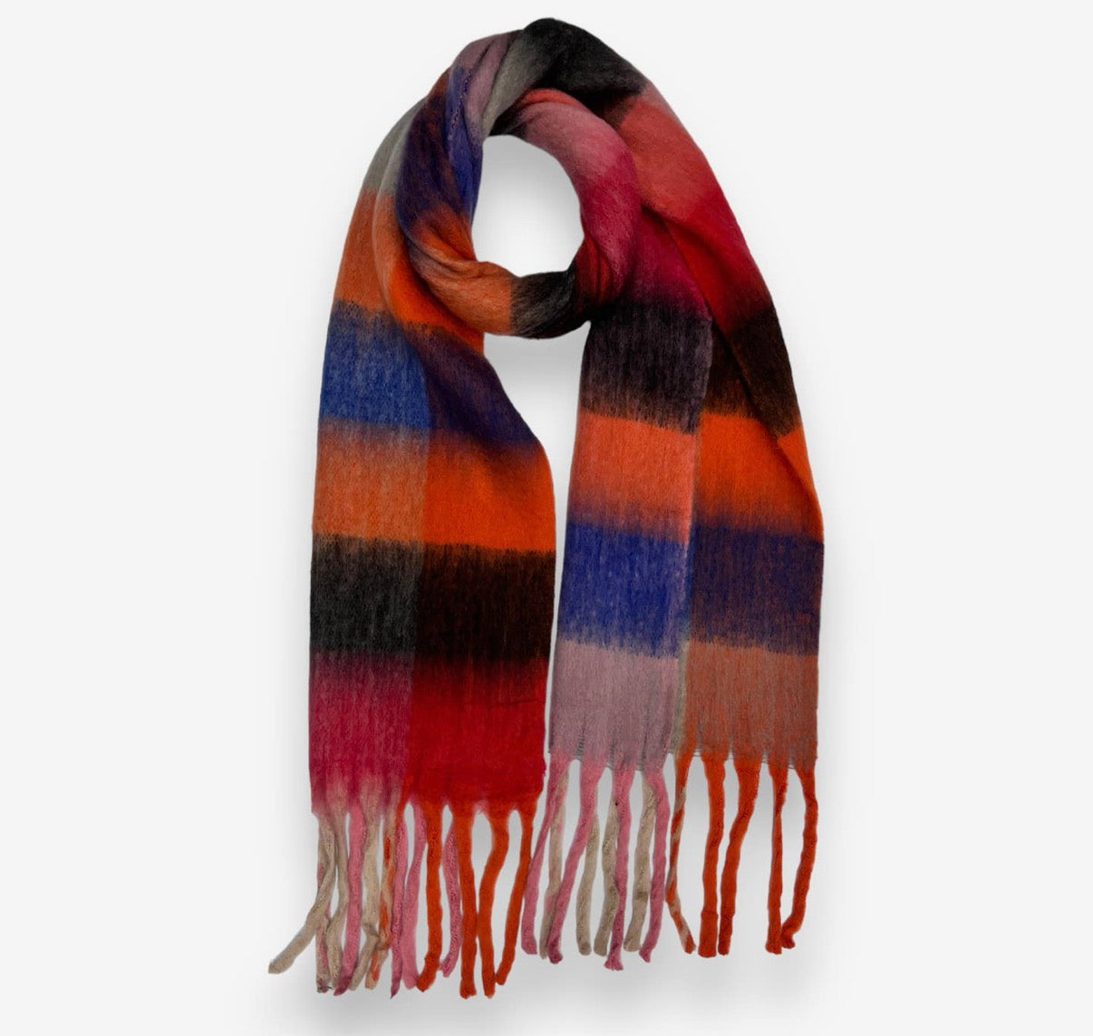 Autumn reds scarf