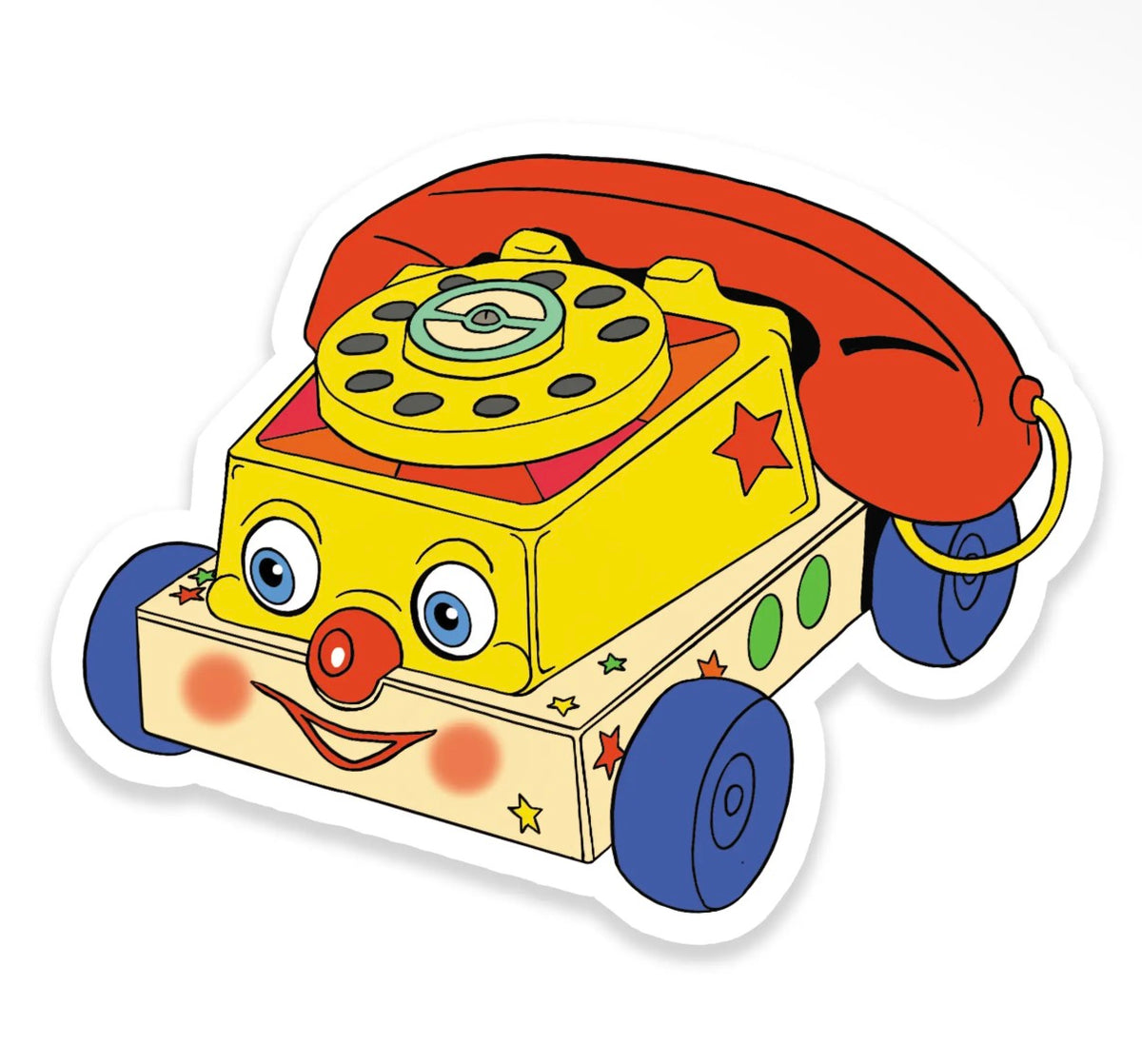 Telephone sticker