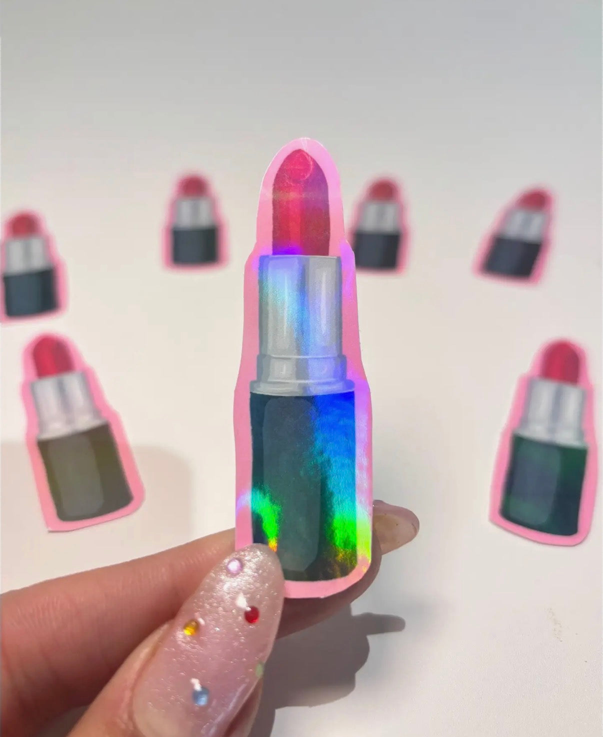Lipstick sticker