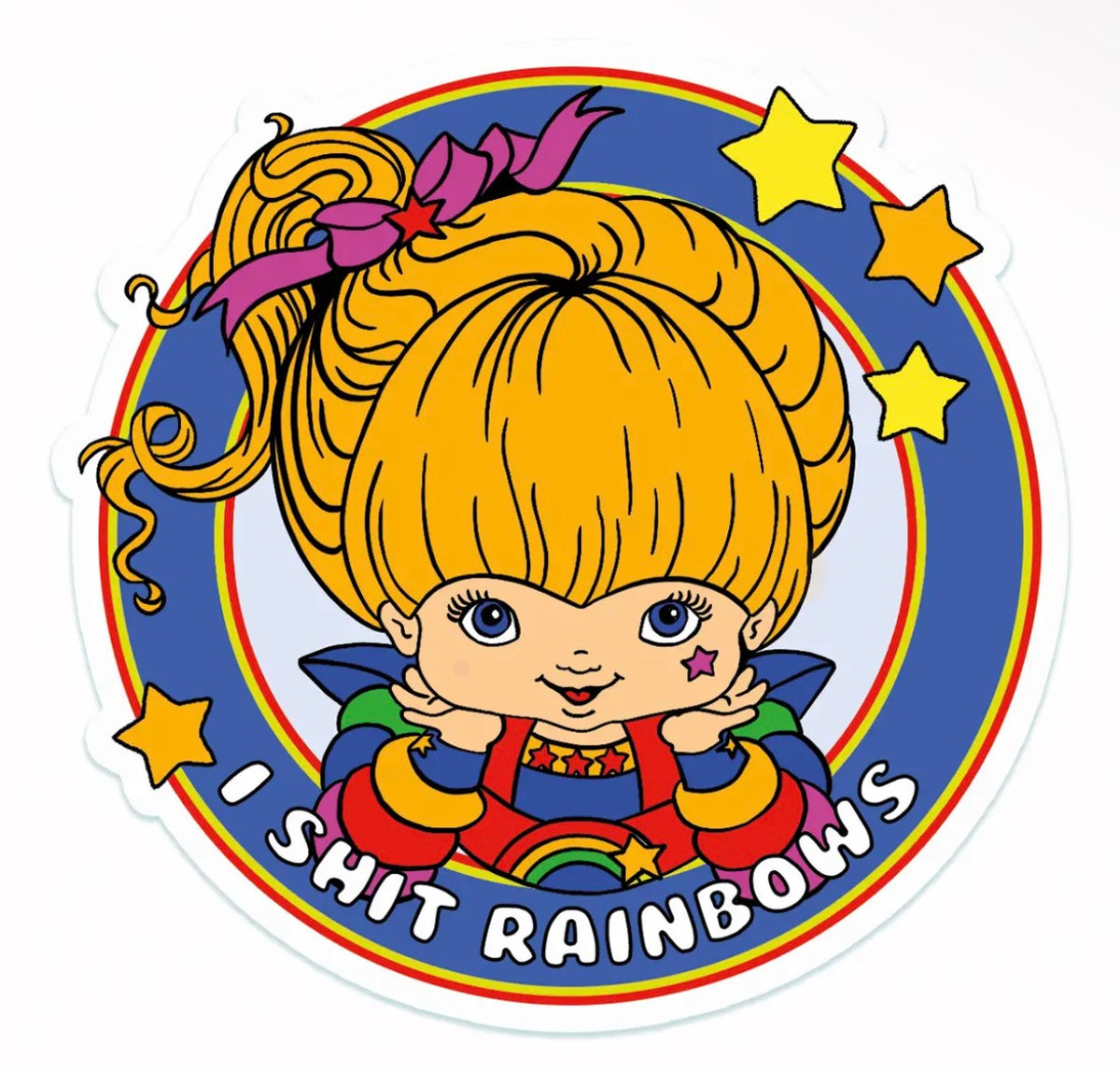 Shit rainbows sticker