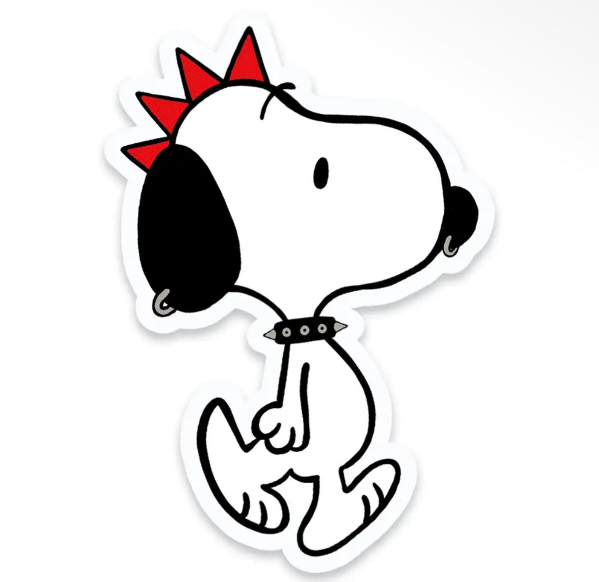 Punk snoopy sticker