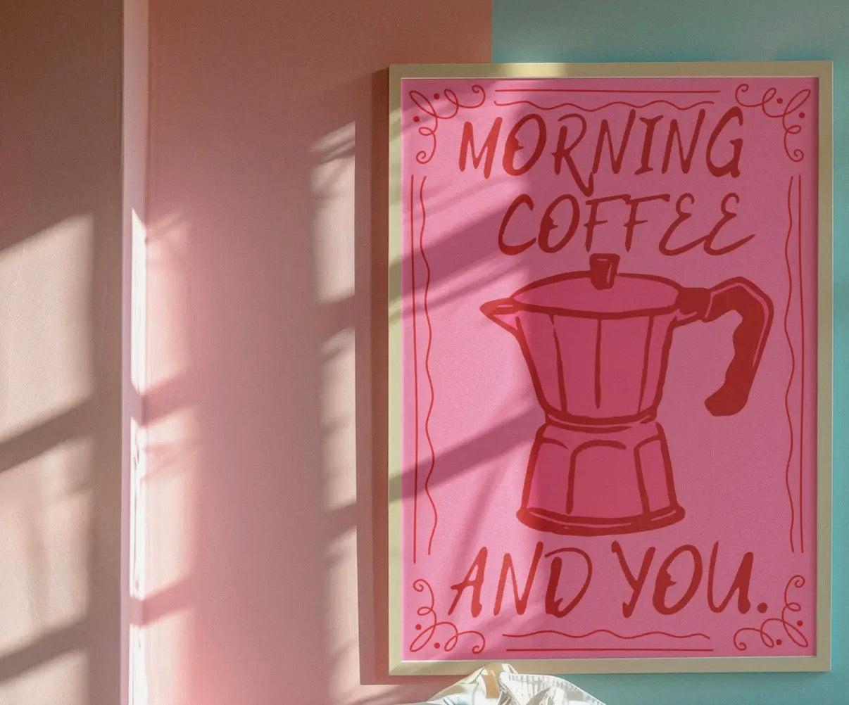 Morning coffee print