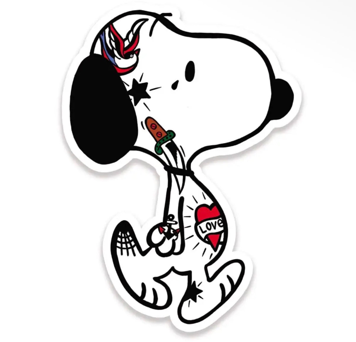 Tattoo snoopy sticker
