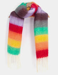 Rainbow stripe scarf