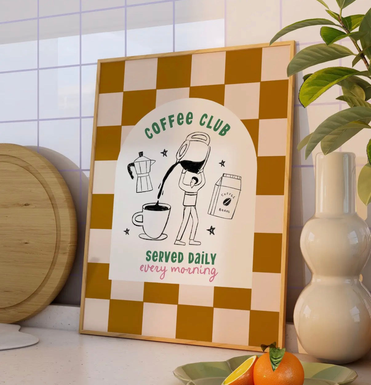 Coffee club print