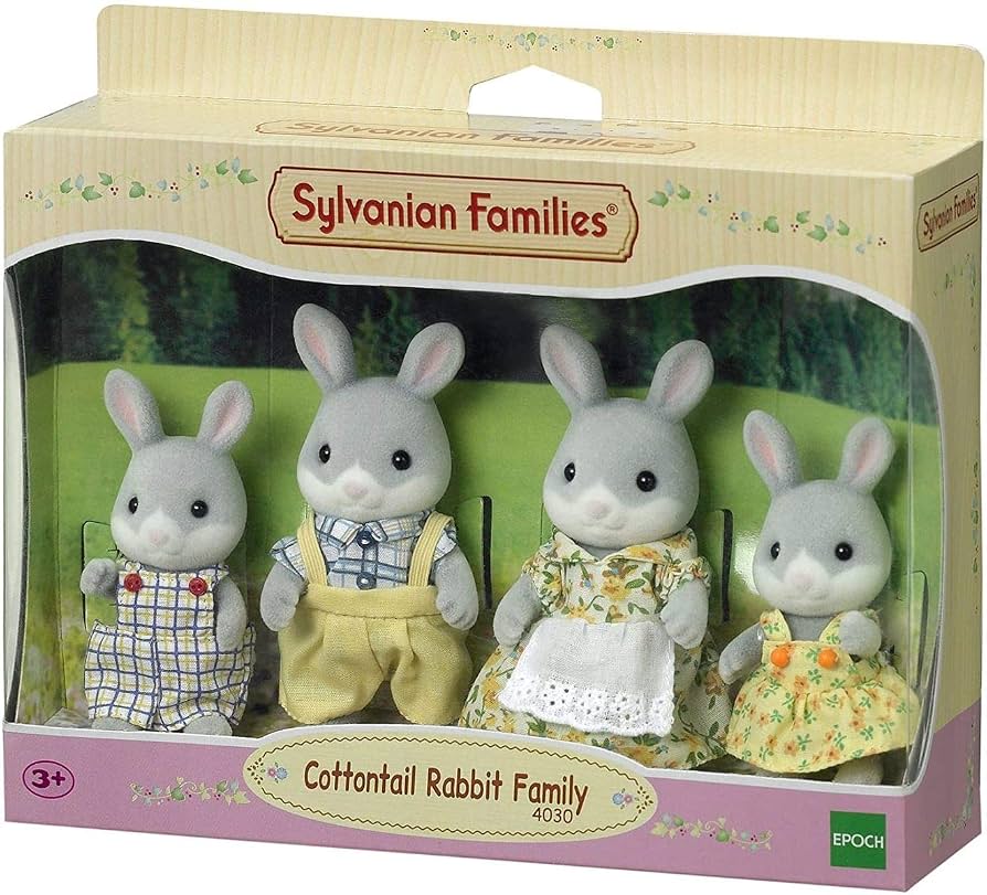 Cottontail rabbit family