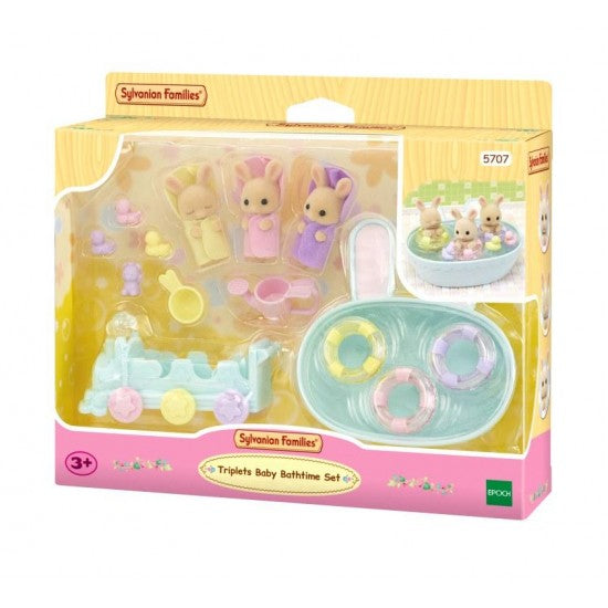 Milk rabbit triplets baby bathtime set