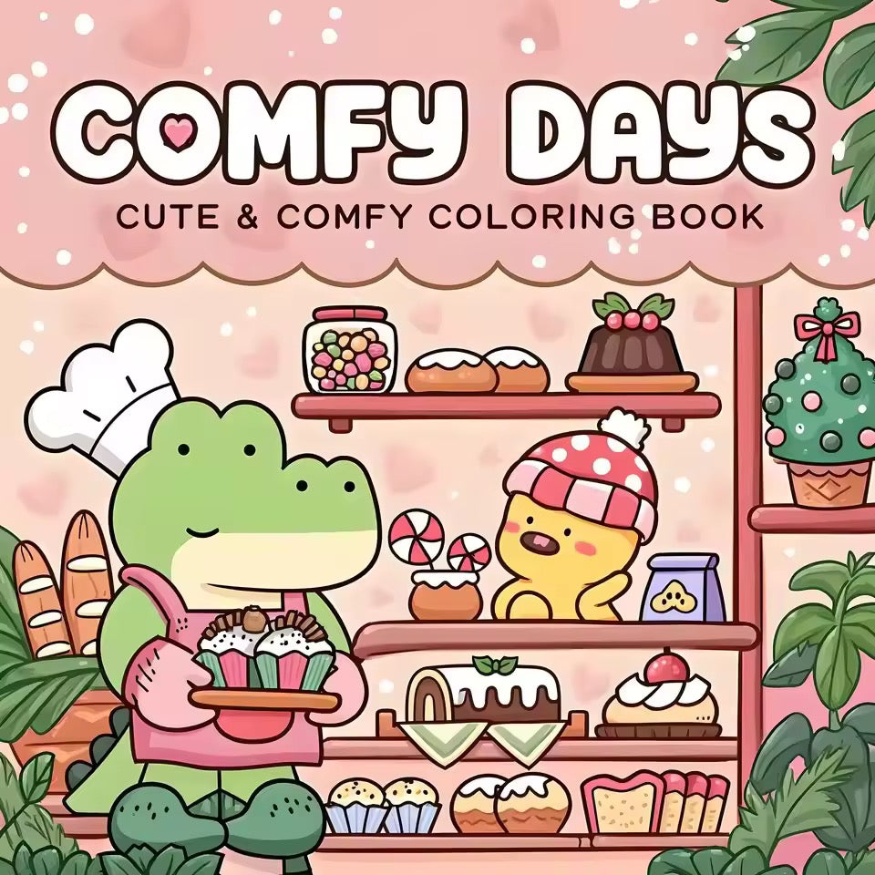 Comfy Days Colouring Book