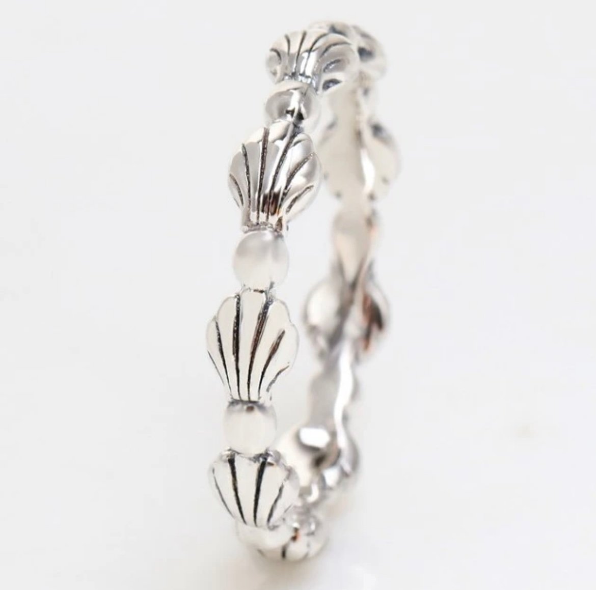 925 Silver Shell ring