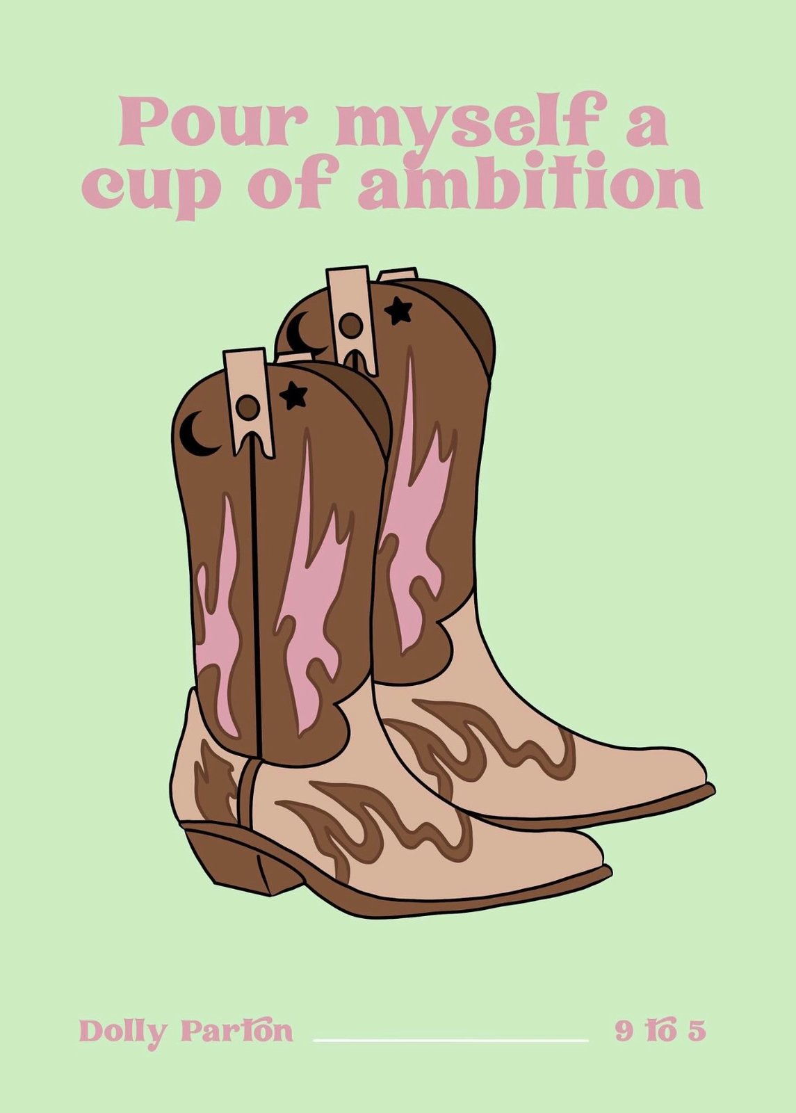 Dolly cup of ambition Print