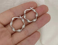 925 Silver Twist hoops