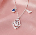 925 silver Hamsa necklace
