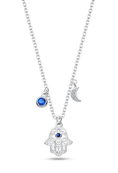 925 silver Hamsa necklace